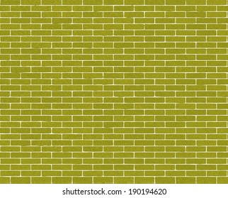 the walls are made of bricks of green