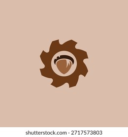 Holzschnitzerei Logo Design Ideen
