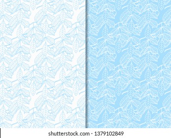 walnut floral seamless pattern abstract hand drawn sketch