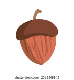 walnut icon of color style design vector template