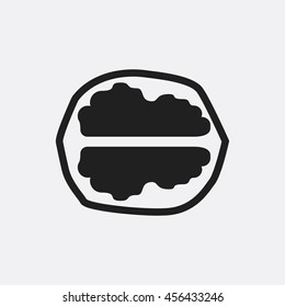 Walnut icon illustration isolated vector sign symbol
