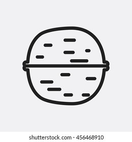 Walnut icon illustration isolated vector sign symbol