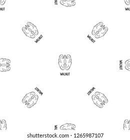 Walnut icon. Outline illustration of walnut vector icon for web design isolated on white background
