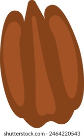 Walnuss-Symbol Vektorillustration