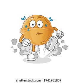 ilustración en ejecución de nogal. vector de caracteres