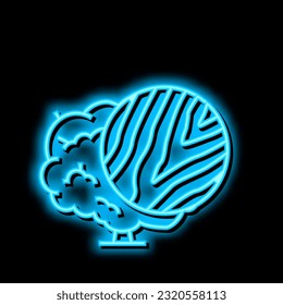 walnut wood neon light sign vector. walnut wood illustration