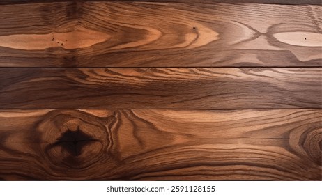 Walnut wood texture. Wooden planks. Wood background. Wood texture with natural pattern.