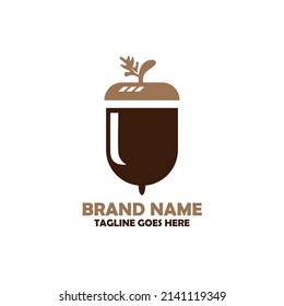 walnuts design logo vector. walnuts illustration vector