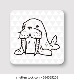walrus doodle