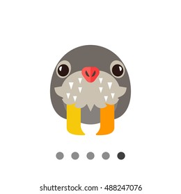Walrus flat icon