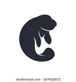 Walrus icon. cute simple animal walrus for logo