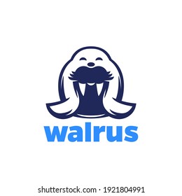 Walrus Logo, Arctic Animal Vector