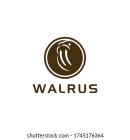 Walrus-Maskottlogo-Designvektor