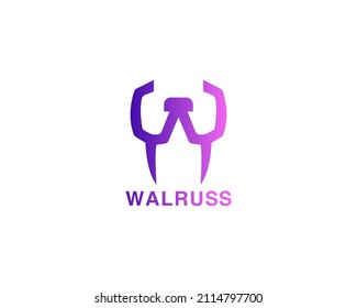 walrus Seals  Logo template ,fully vector and customized logo design