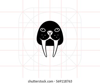 Walrus simple icon