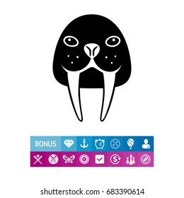 Walrus simple icon