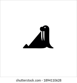 Walrus Symbol Logo. Vector Illustration.