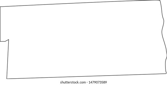 Walsh County Map in the state of North Dakota