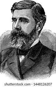 Walter Q. Gresham, vintage illustration