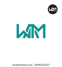 WAM Logo Letra Monograma Diseño