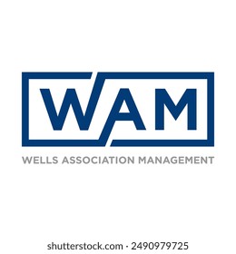 wam logo simple limpio y elegante