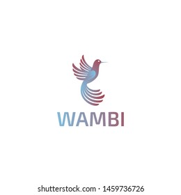 Wambi Bird logo design template modern