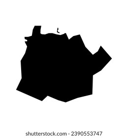 Wan Chai district map, administrative division of Hong Kong. Vector illustration.