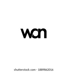 wan letter original monogram logo design