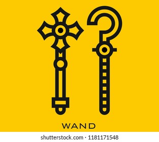 Wand icon signs