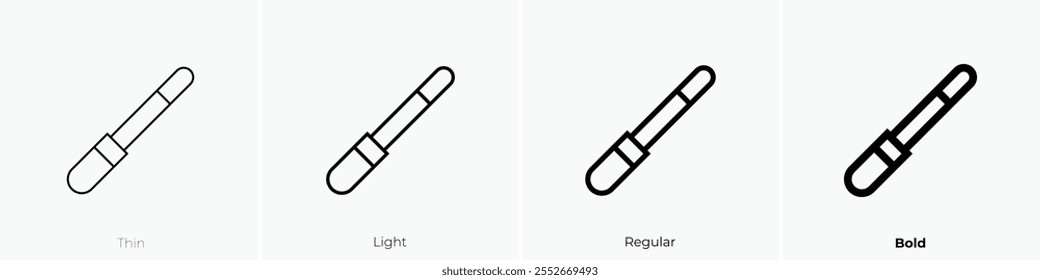 wand icon. Thin, Light Regular And Bold style design isolated on white background