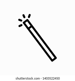 Wand icon,vector illustration. Flat design style. vector wand icon illustration isolated on White background, wand icon Eps10. wand icons graphic design vector symbols.