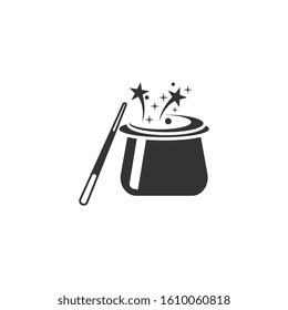 Wand Magic hat Creative icon vector template
