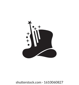 Wand Magic hat Creative icon vector template