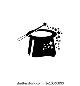 Wand Magic hat Creative icon vector template
