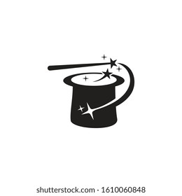 Wand Magic hat Creative icon vector template