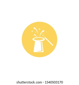 Wand Magic hat icon vector template
