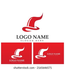 Wand Magic hat icon vector template