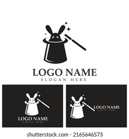 Wand Magic hat icon vector template