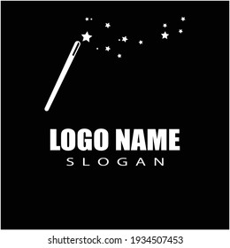 Wand magic hat Logo Template vector symbol design