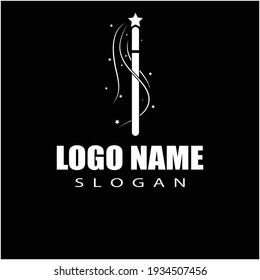 Wand magic hat Logo Template vector symbol design
