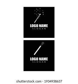 Wand magic hat Logo Template vector symbol design
