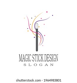 Wand magic hat Logo Template vector symbol design