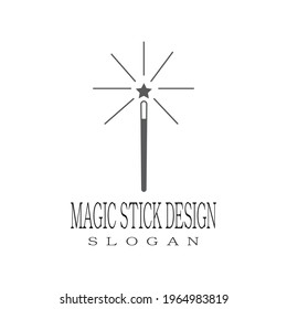 Wand magic hat Logo Template vector symbol design