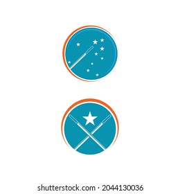 Wand magic hat Logo Template vector symbol design