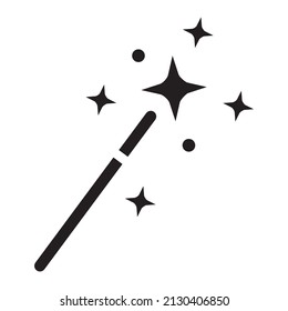 Wand magic hat Logo Template vector symbol design on white background