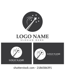Wand magic hat Logo Template vector symbol design