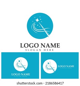 Wand magic hat Logo Template vector symbol design