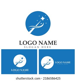 Wand magic hat Logo Template vector symbol design