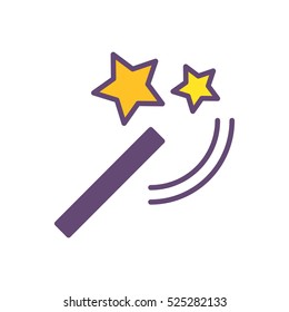 Wand Magic Logo Design Template