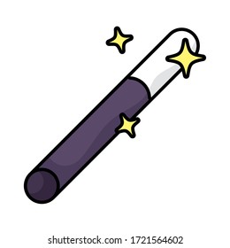 wand magic sorcery isolated icon vector illustration design